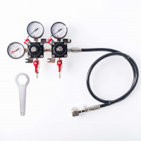 Редуктор CO2 двухкамерный (7 бар), шланг в/д,  вентиль отсечки BOEL PREMIUM в Туле