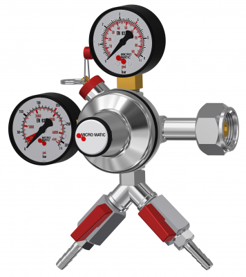Редуктор Micro Matic Premium Plus 0-6/4bar 2 выхода, вентили отсечки в Туле